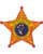 Personalized Clothing patches Hazard County Police Officer patch a red star with a white eagle and yellow text