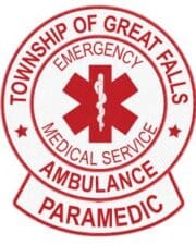 personalized clothing patches Paramedic emergency services with white background and red text patch a close-up of a logo