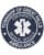 Custom embroidered iron on patches township emergency medical services ambulance patch a round blue and white logo