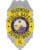 custom patch on shirts with Rosewood public safety department state of florida seal a yellow and blue badge