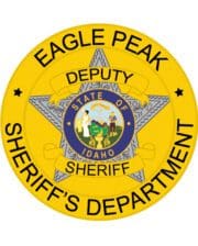 Embroidered patches for clothes Eagle peak sheriff department Deputy sheriff a yellow badge with a star and text