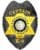 Metropolitan Police Department Captain police black Badge with a star. Style # 3-c118H14