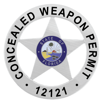 Concealed carry permit badge