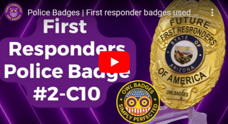 First responder badges used as emt badges or ems badges