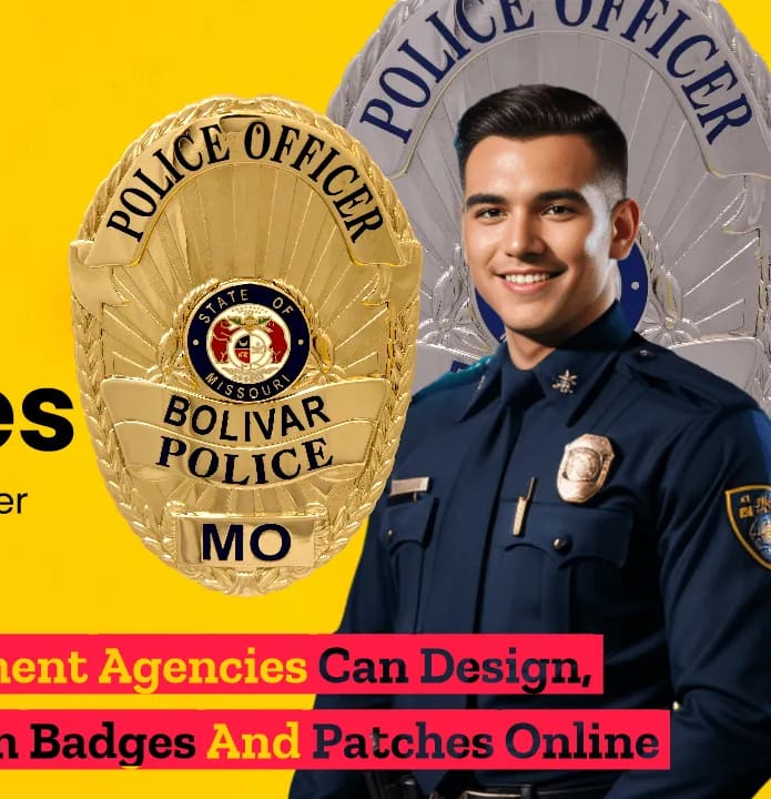 How to design and order police badges, police badges and custom patches