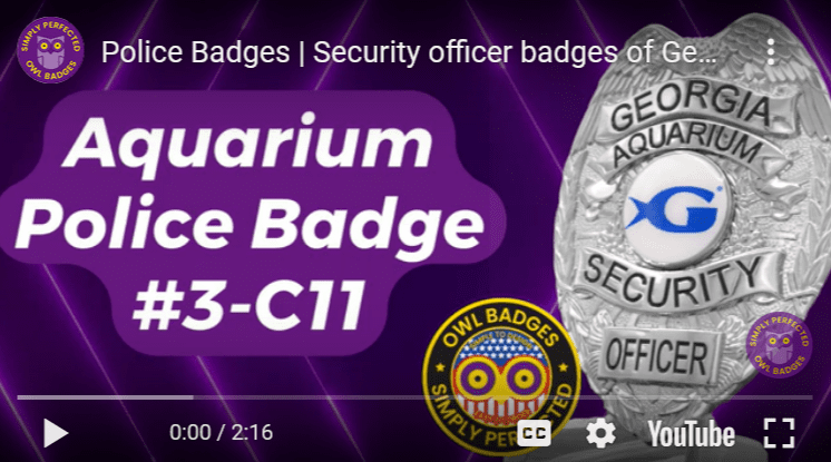 Security officer badges of georgia aquarium public safety officers