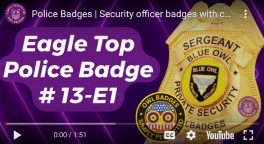 May 28 2024 security officer badges with custom logo for security company #policebadges