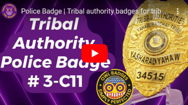 Tribal authority badges for tribal law enforcement agencies