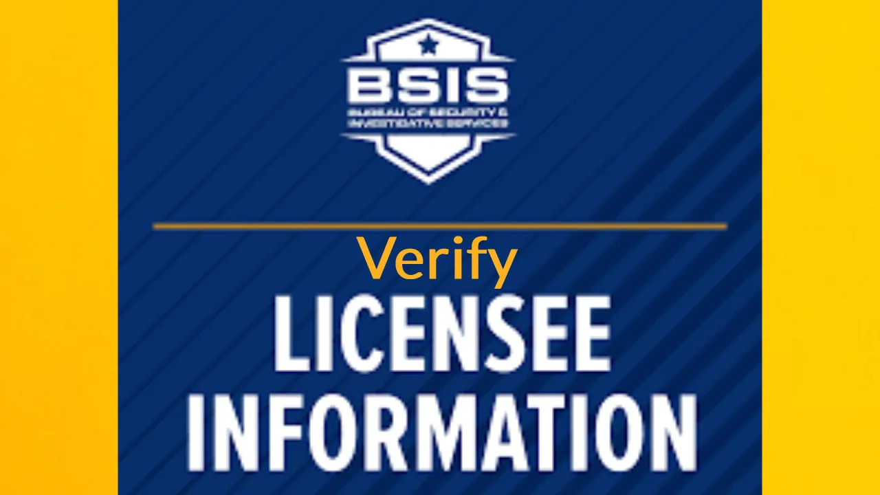 Quickly confirm a bsis license validity online.