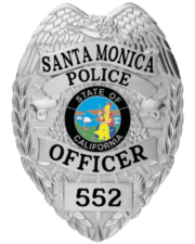 Badge For Police Officers For Santa Monica Police