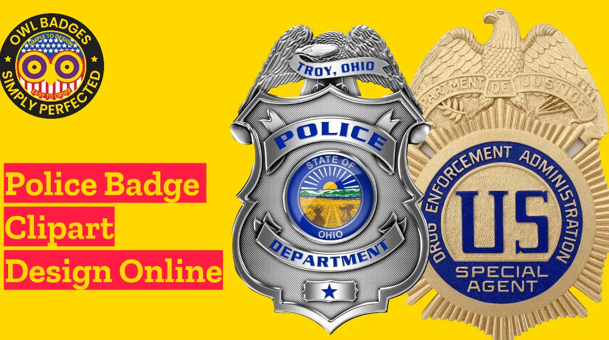 Police badge clipart: high-quality images for graphic design projects