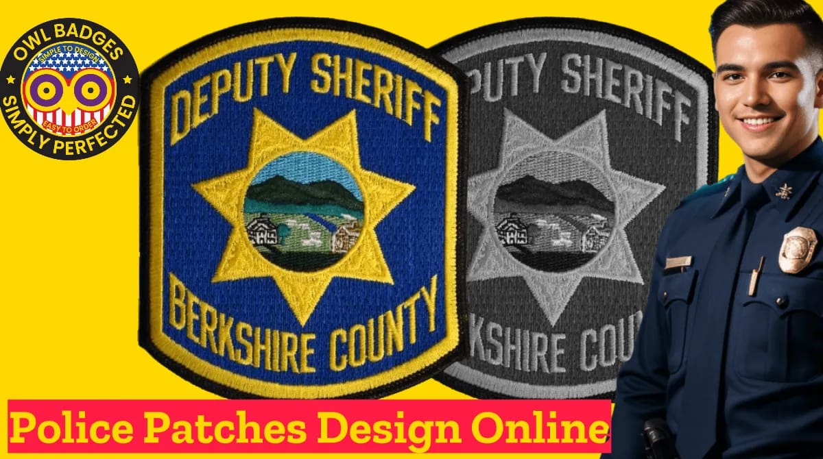 Police patch for police departments custom embroidered badges