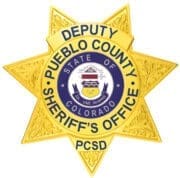 16-H12 Sheriff Badge Gold Pueblo