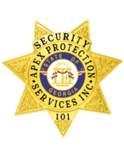 Security Officer Badges in Gold 7 Pointed Star