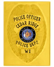 Gold Police Badge