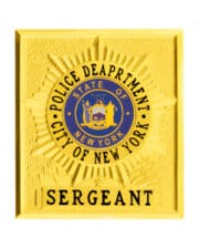 police badge gold Police Department city of new york a yellow sign with a blue and yellow logo