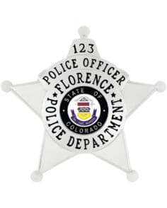 Silver Police Badge