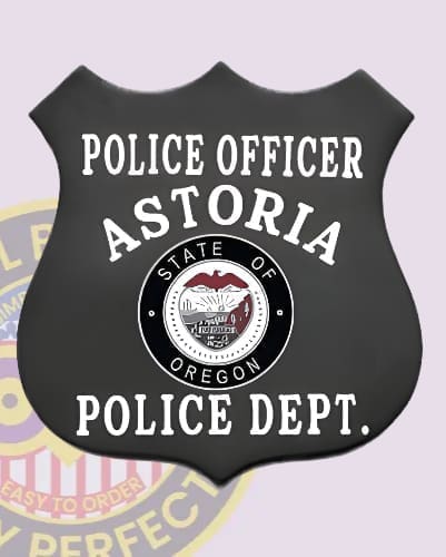 Custom law enforcement badges astoria police department