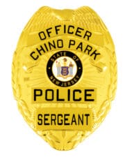 Gold Police Badge