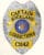 Custom Convention Badges, badge for police Rockland Corrections Captain Silver badge with text and numbers. Style 3-c11