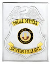 police officer badge custom police badge Silver Police Badge