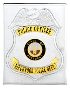 police officer badge custom police badge Silver Police Badge