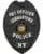 New York Police badge Germantown Police Officer black badge with white text and New York Seal. Style # 12-d17-2