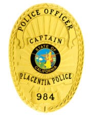 Gold Police Badge