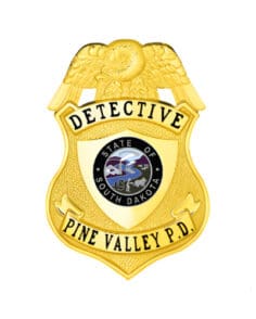 Gold Police Badge