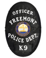 Black Police Badge