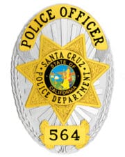 Silver Police Badge