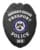 Emergency Response Freeport Police black Badge with white text. Style # 2-c14