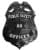 Public Safety black badge with white text