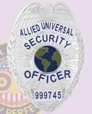 Allied Universal Badges 2-C12-4 Silver Badges