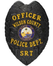 Wilson County Police Badge SRT in Black Color Badge Style #3-C11-3