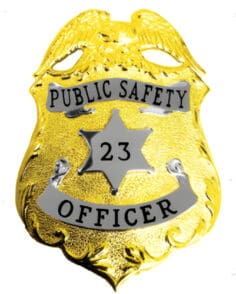 Silver Police Badge