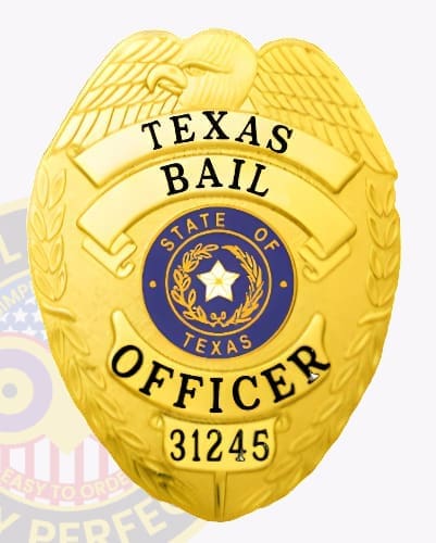 Texas police badges bail