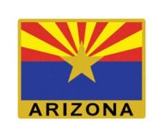 Arizona State Flag Patch Thin Blue Line