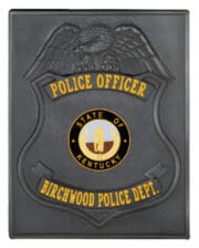 Black Police Badge