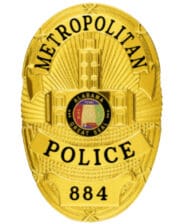 Gold Police Badge