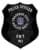 police officer black badge with white text Black Police Badge