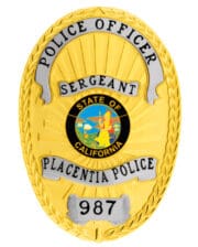 Silver Police Badge