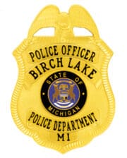 Gold Police Badge