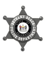 custom made law enforcement badge Bethany Beach police department Black Police Badge