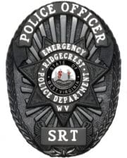 Black Police Badge