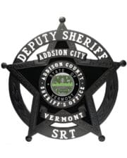 Deputy Sheriff badge police badge Black Police Badge