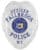 Police officer badge Fallbrook Police Officer Silver badge with blue text. Style # 2-c16