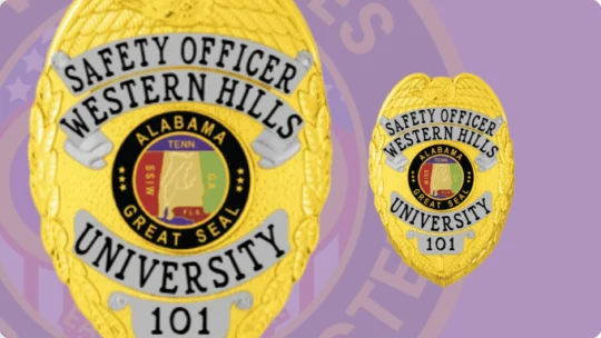 Campus Safety Badge for Safety Officer