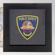 Police Badge Shadow Box Display For Patches