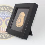 Police Badge Shadow Box Display For Metal Badges